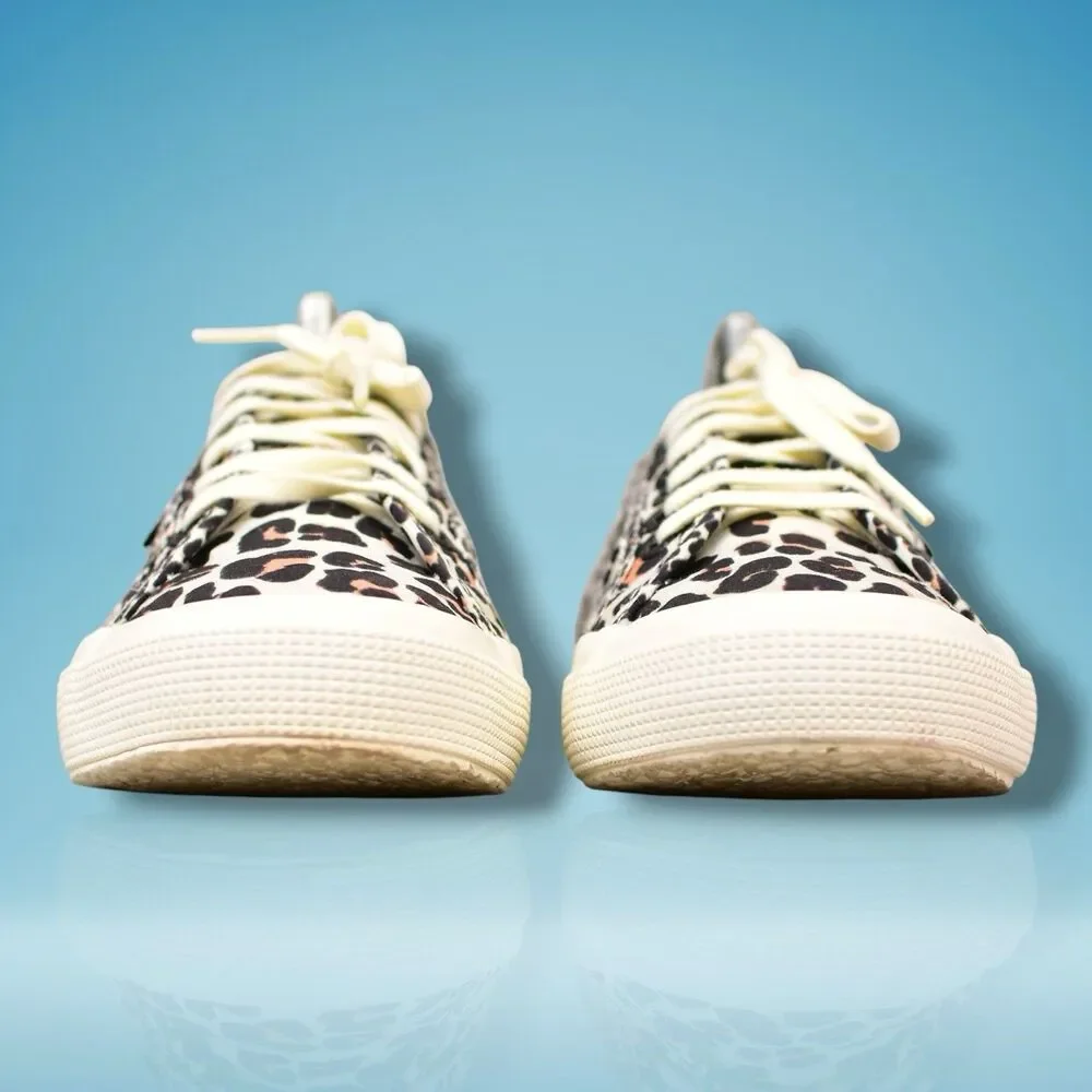 Superga 2750 Sneakers Women’s Size 8 EU 39 Light Leopard Cheetah Print